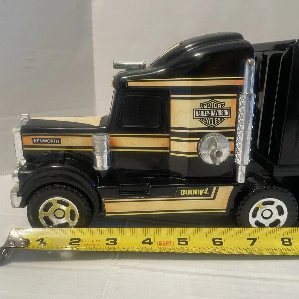 1992 BuddyL Harley-Davidson Semi Truck 10-Wheeler Plastic/Metal‎ Vintage